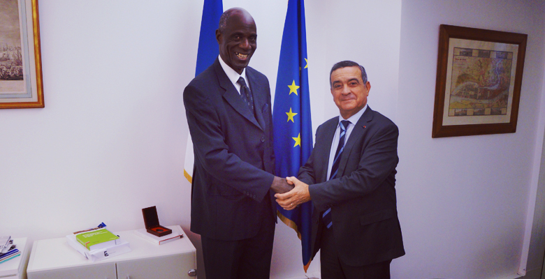 Jean-Louis Nadal receives Mr. Zobo Guinan, President of the Ivorian association for transparency and ethics