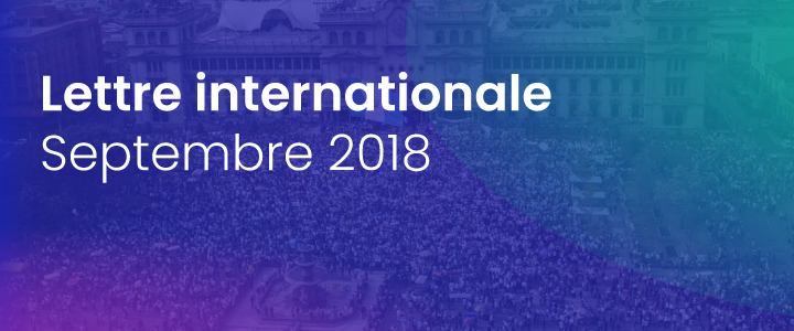 La lettre internationale de la Haute Autorité – Septembre 2018