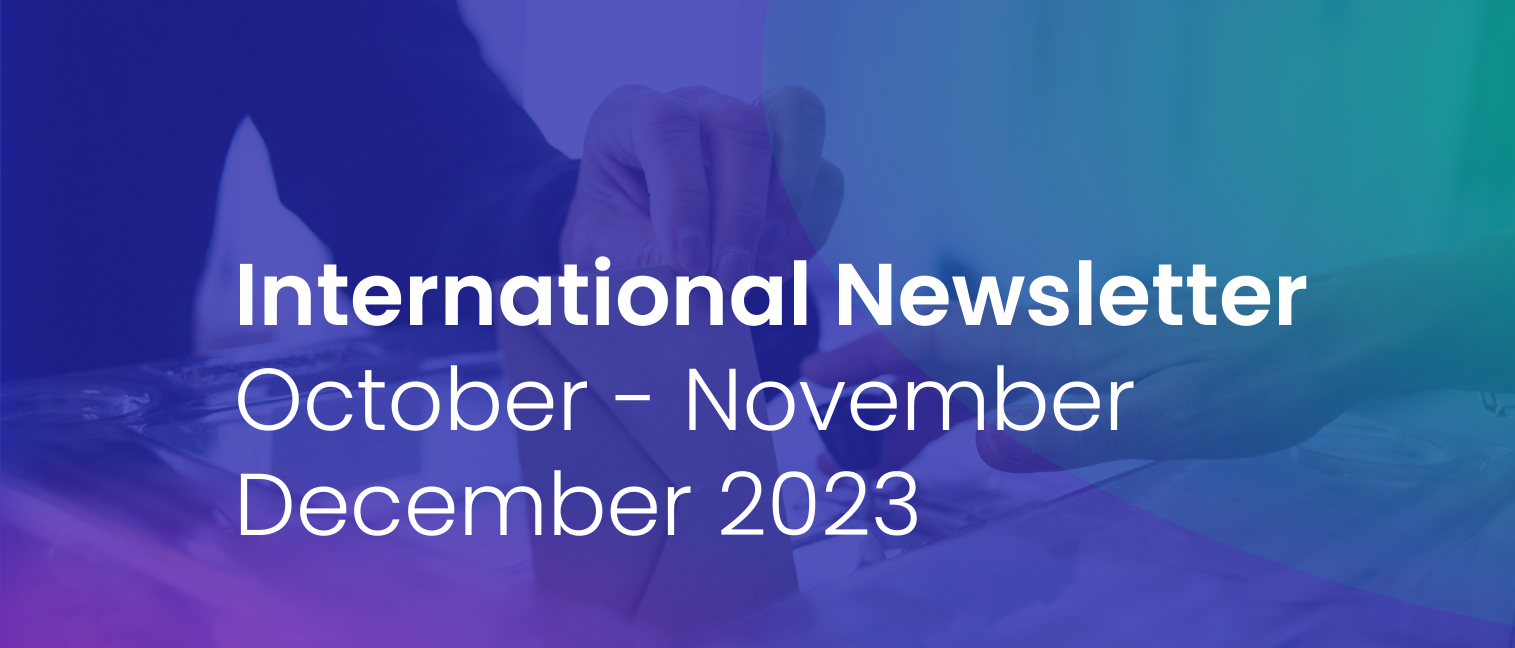 International newsletter of the HATVP – October-Novembre-December 2023